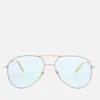 Gucci Metal Frame Sunglasses - Gold/Green - Image 1