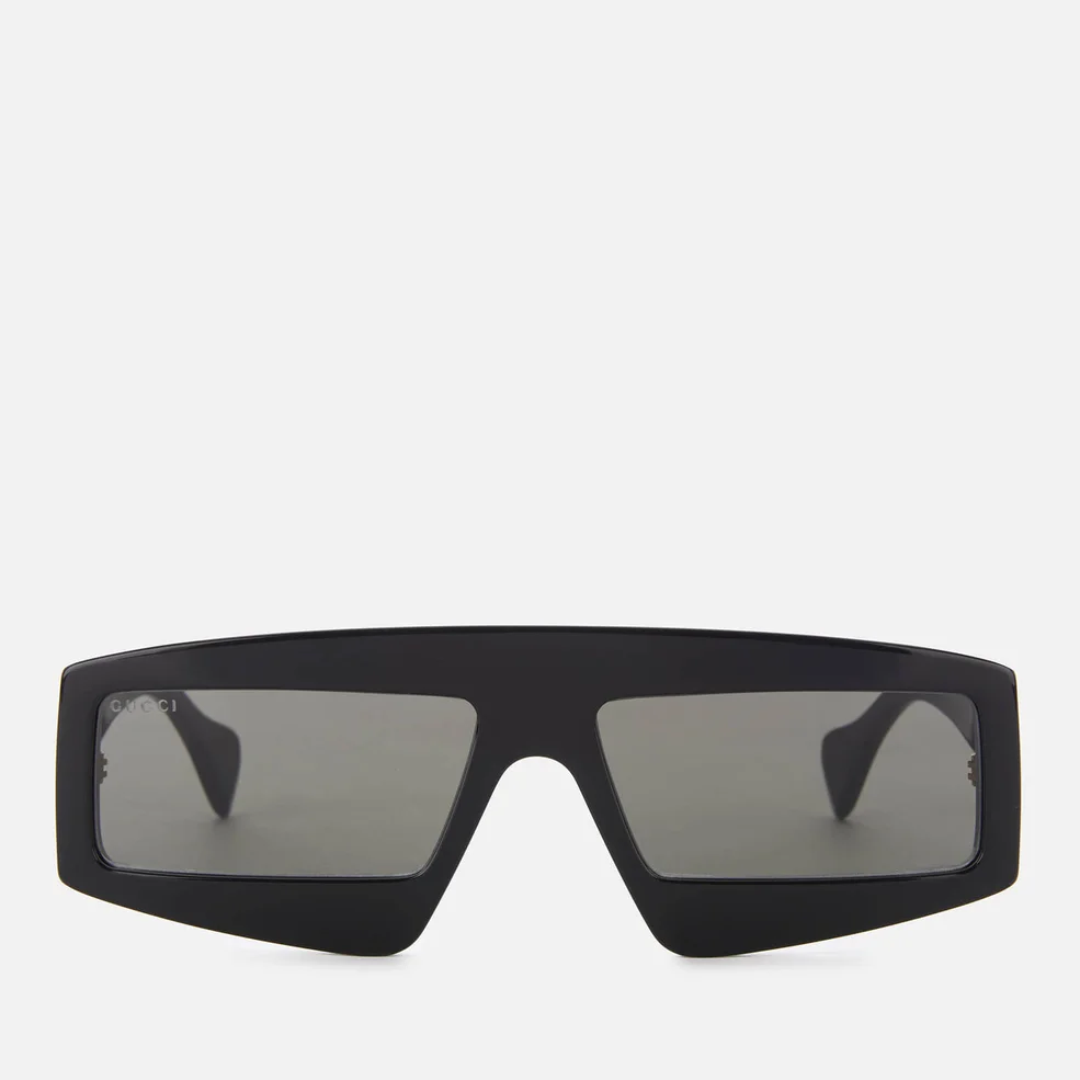 Gucci Women's Acetate Sunglasses - Black/Grey Image 1