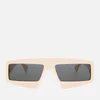 Gucci Women's Acetate Sunglasses - Ivory/Grey - Image 1