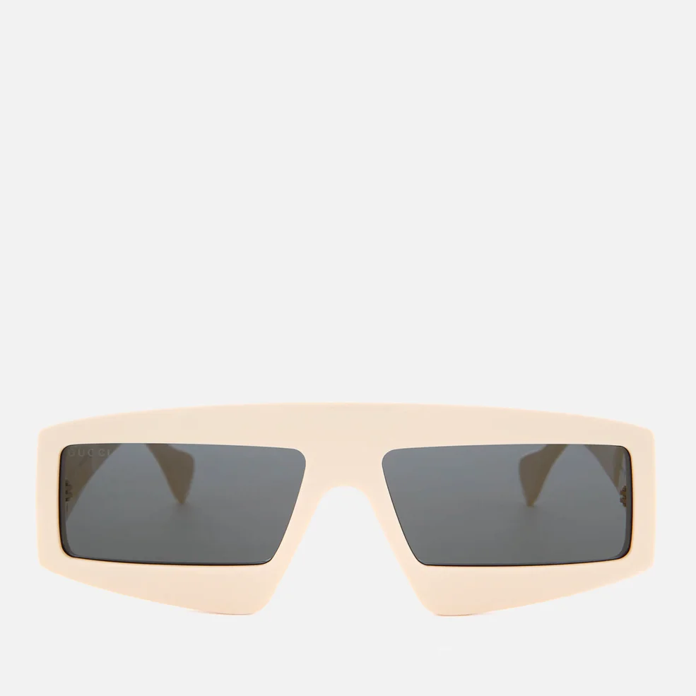 Gucci Women's Acetate Sunglasses - Ivory/Grey Image 1