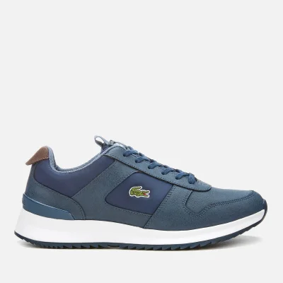Lacoste Men's Joggeur 2.0 318 1 Textile/Leather Runner Style Trainers - Navy/Dark Blue
