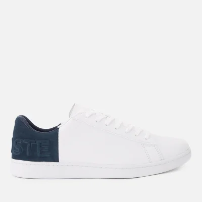 Lacoste Men's Carnaby Evo 318 6 Leather/Suede Trainers - White/Navy