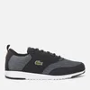 Lacoste Men's Light 318 3 Textile Runner Style Trainers - Black/Brown - Image 1