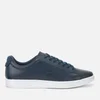 Lacoste Men's Carnaby Evo 318 7 Croc Leather Trainers - Navy - Image 1