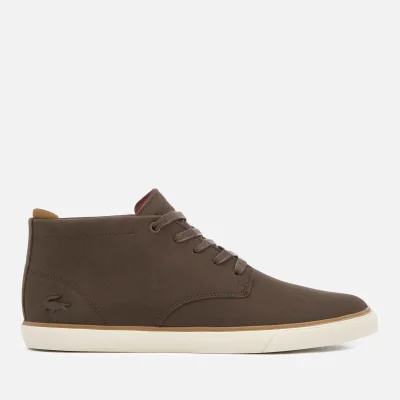 Lacoste Men's Esparre Chukka 318 1 Leather/Suede Derby Chukka Boots - Brown/Brown