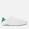 Lacoste Men's Graduate 318 1 Perforated Leather Trainers - White/Green - Image 1