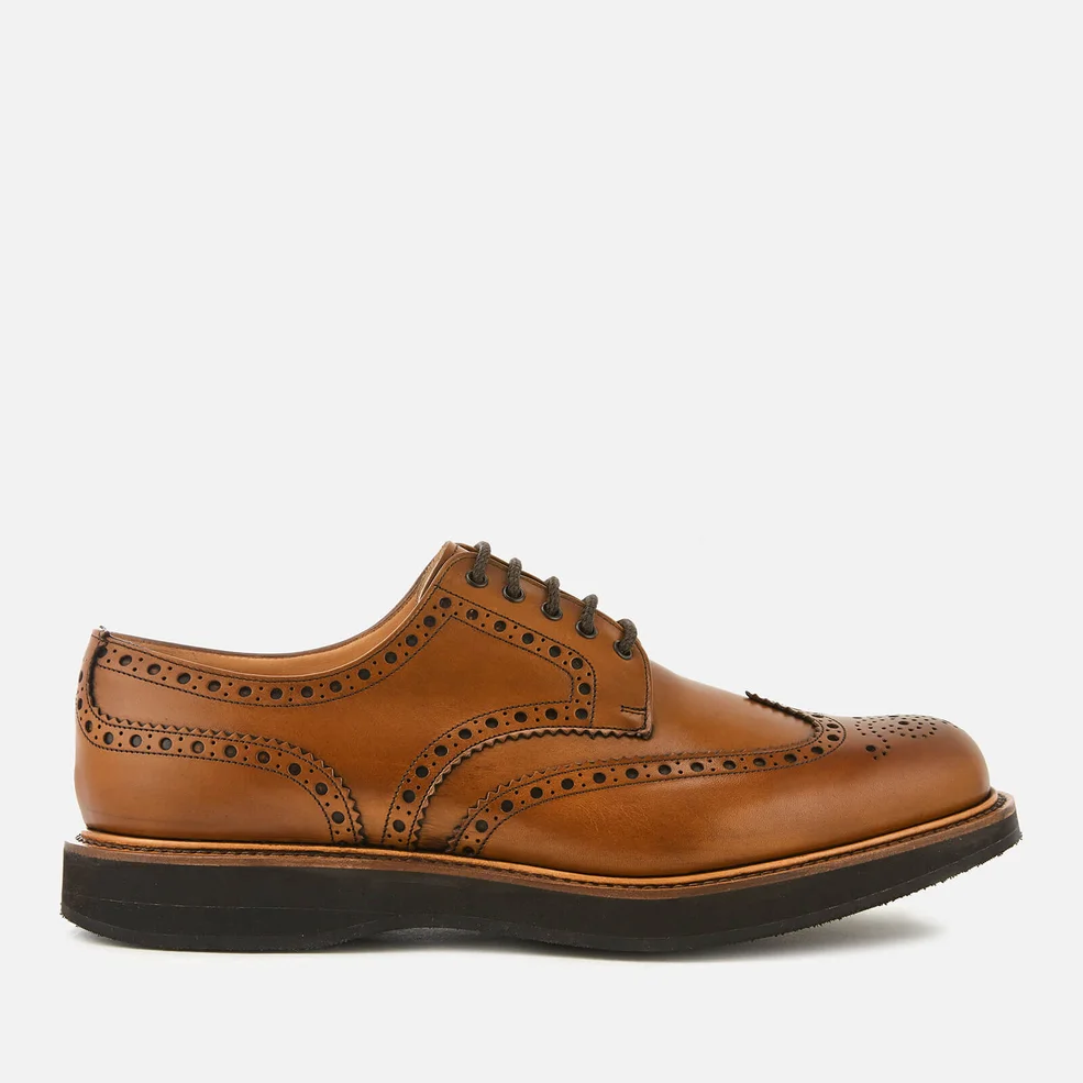 Church's Men's Tewin Leather Brogues - Chestnut Image 1