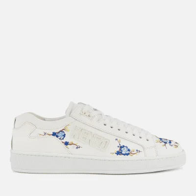 KENZO Women's Tennis Flowers Embroidered Trainers - White