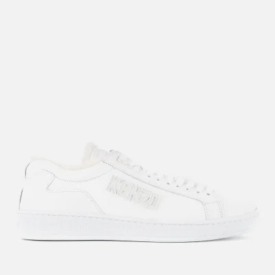 KENZO Women's Tennis Leather Cupsole Trainers - White
