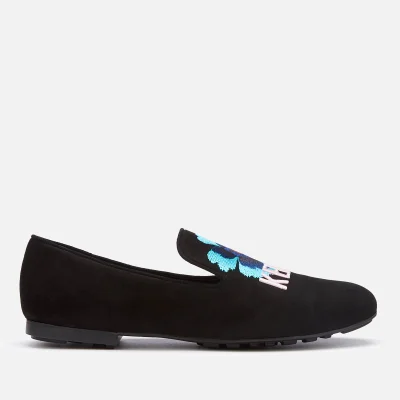 KENZO Women's Custer Embroidered Loafers - Black