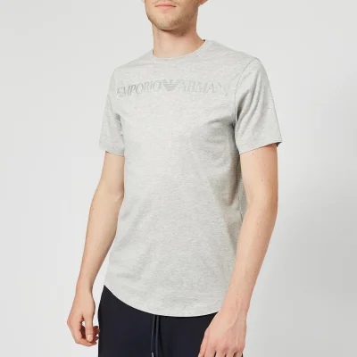 Emporio Armani Men's Eagle Collar Logo T-Shirt - Grey