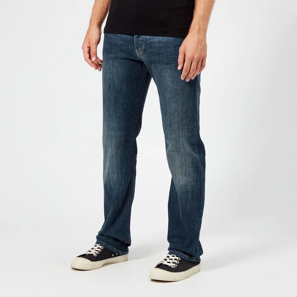 Emporio Armani Men's 5 Pocket Slim Denim Jeans - Blue Image 1