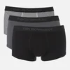 Emporio Armani Men's 3 Pack Boxer Shorts - Grey/Black - Image 1