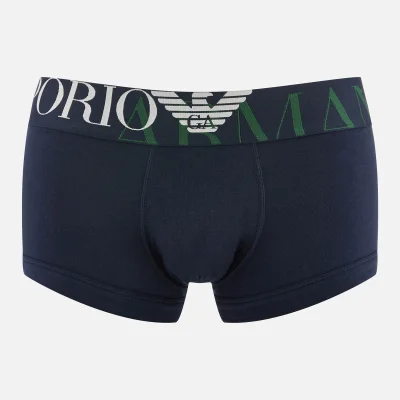 Emporio Armani Men's Single Pack Boxer Shorts - Blue