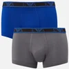Emporio Armani Men's 3 Pack Boxers - Black/Blue/Grey - Image 1