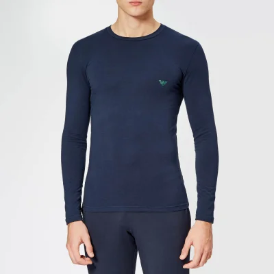 Emporio Armani Men's Long Sleeve T-Shirt - Blue