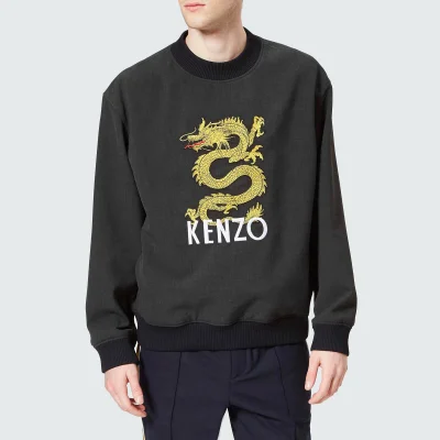KENZO Men's Dragon Logo Sweatshirt - Anthracite