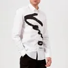 KENZO Men's Slim Fit Signature Logo Shirt - White - Image 1