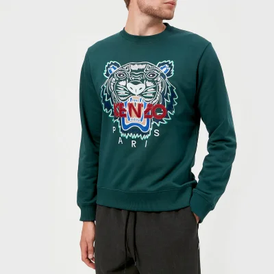 KENZO Men's Classic Tiger Sweatshirt - Pine Green