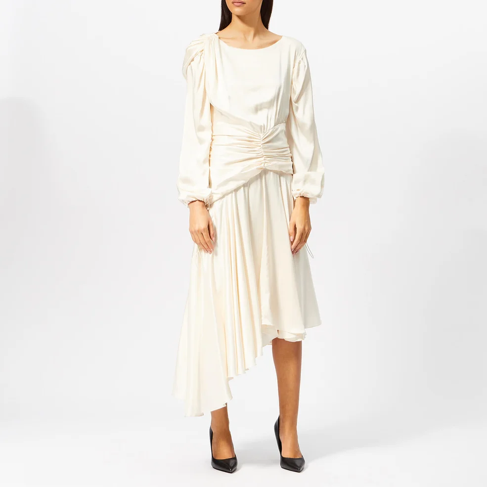 Preen By Thornton Bregazzi Women's Sandwash Satin Amber Dress - Ivory Image 1