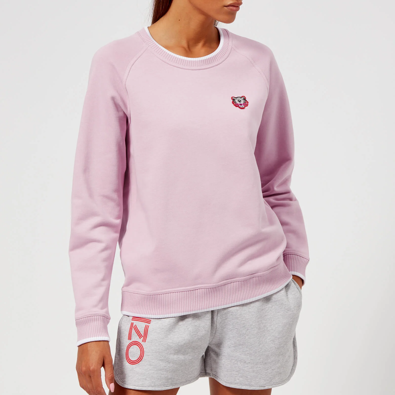 KENZO Women's Light Cotton Molleton Sweatshirt - Pink Image 1