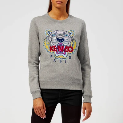 KENZO Women's Classic Tiger Molleton Sweatshirt - Grey
