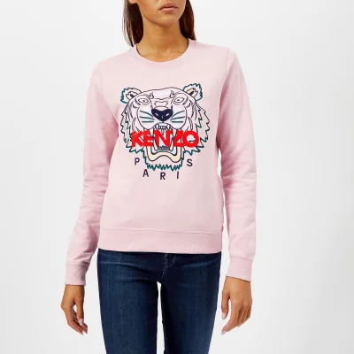 KENZO Women's Classic Tiger Molleton Sweatshirt - Pastel Pink