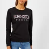KENZO Women's Light Cotton Molleton Logo Sweatshirt - Black - Image 1