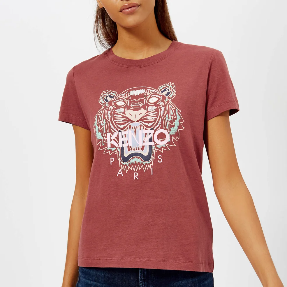 KENZO Women's Classic Tiger Single T-Shirt - Red Image 1