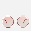 Chloe Women's Poppy Octagon Frame Sunglasses - Havana/Peach - Image 1