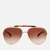 Chloe Women's Reece Aviator Style Sunglasses - Gold/Havana - Image 1