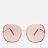 Chloe Women's Myrte Square-Frame Acetate Sunglasses - Peach - Image 1
