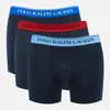 Polo Ralph Lauren Men's 3 Pack Classic Boxer Briefs - Navy/Sapphire/Blue/Red - Image 1