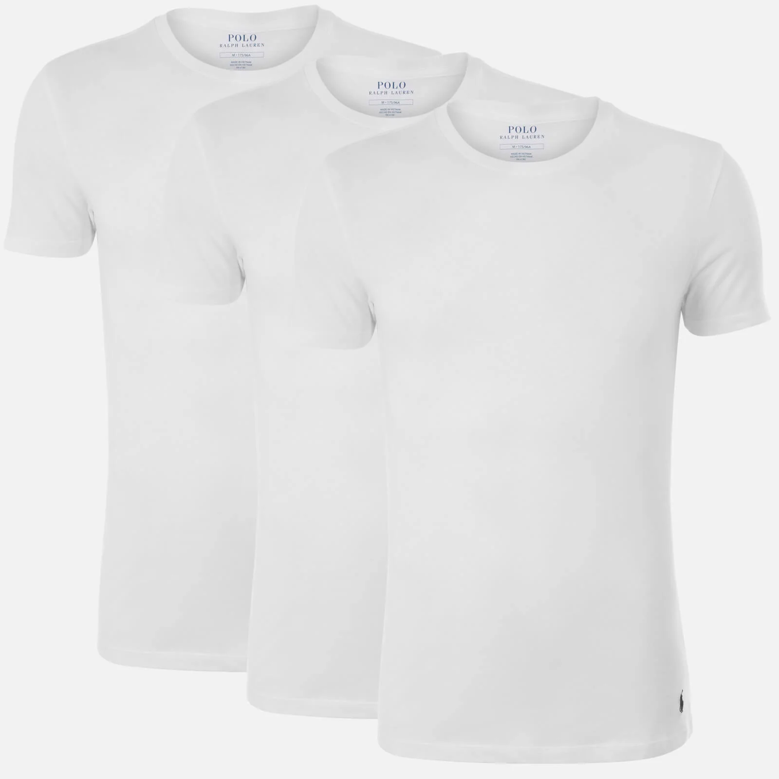 Polo Ralph Lauren Men's 3 Pack Short Sleeve Crew Neck T-Shirt - White Image 1