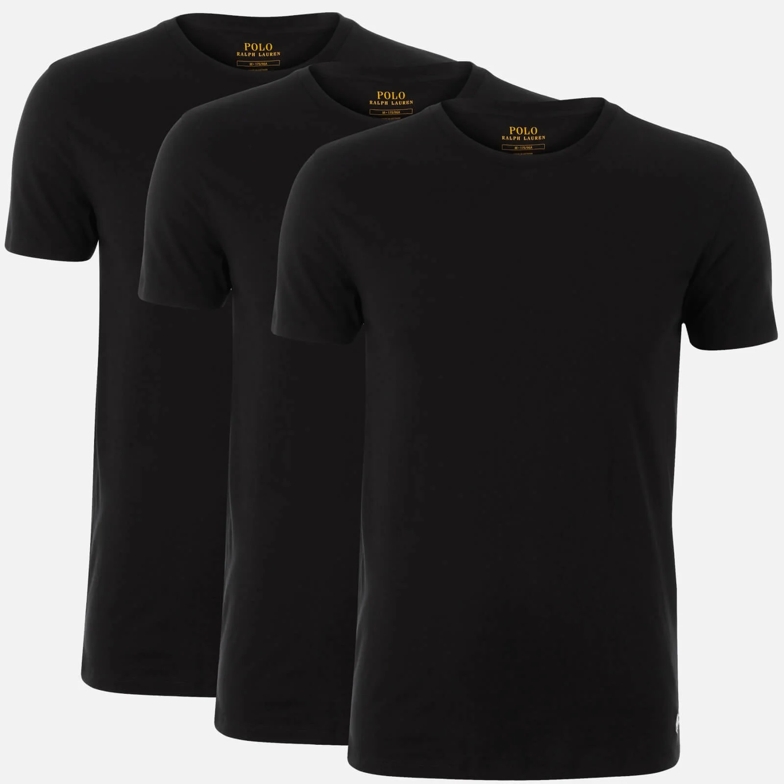 Polo Ralph Lauren Men's 3 Pack Short Sleeve Crew Neck T-Shirt - Black Image 1