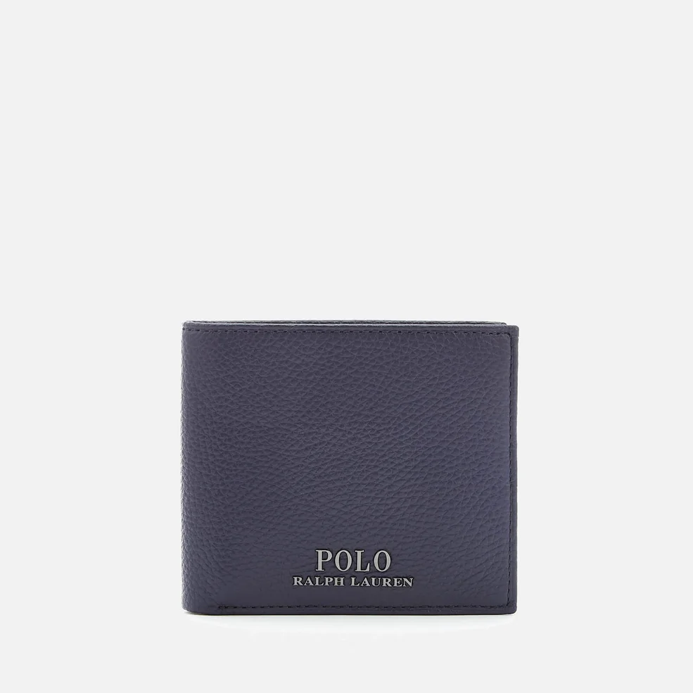 Polo Ralph Lauren Men's PRL Leather Billfold Wallet - Navy Image 1
