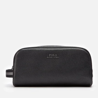 Polo Ralph Lauren Men's Leather Wash Bag - Black