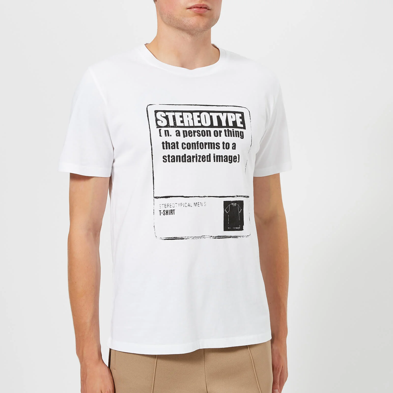 Maison Margiela Men's Stereoytype Printed T-Shirt - White Image 1