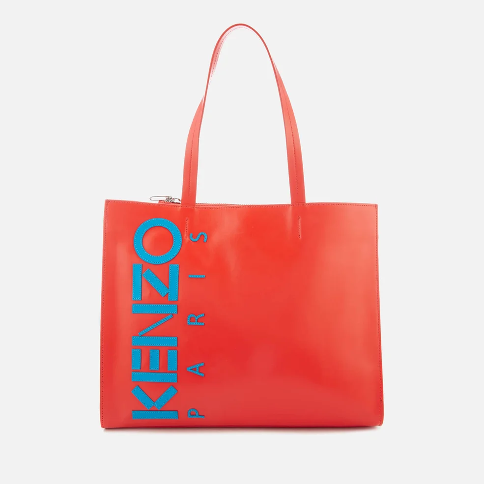 KENZO Women's Logo Small Shopper Bag - Medium Red Image 1