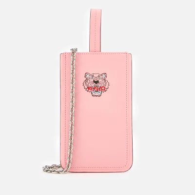 KENZO Women's Tiger Phone Case on Chain - Faded Pink