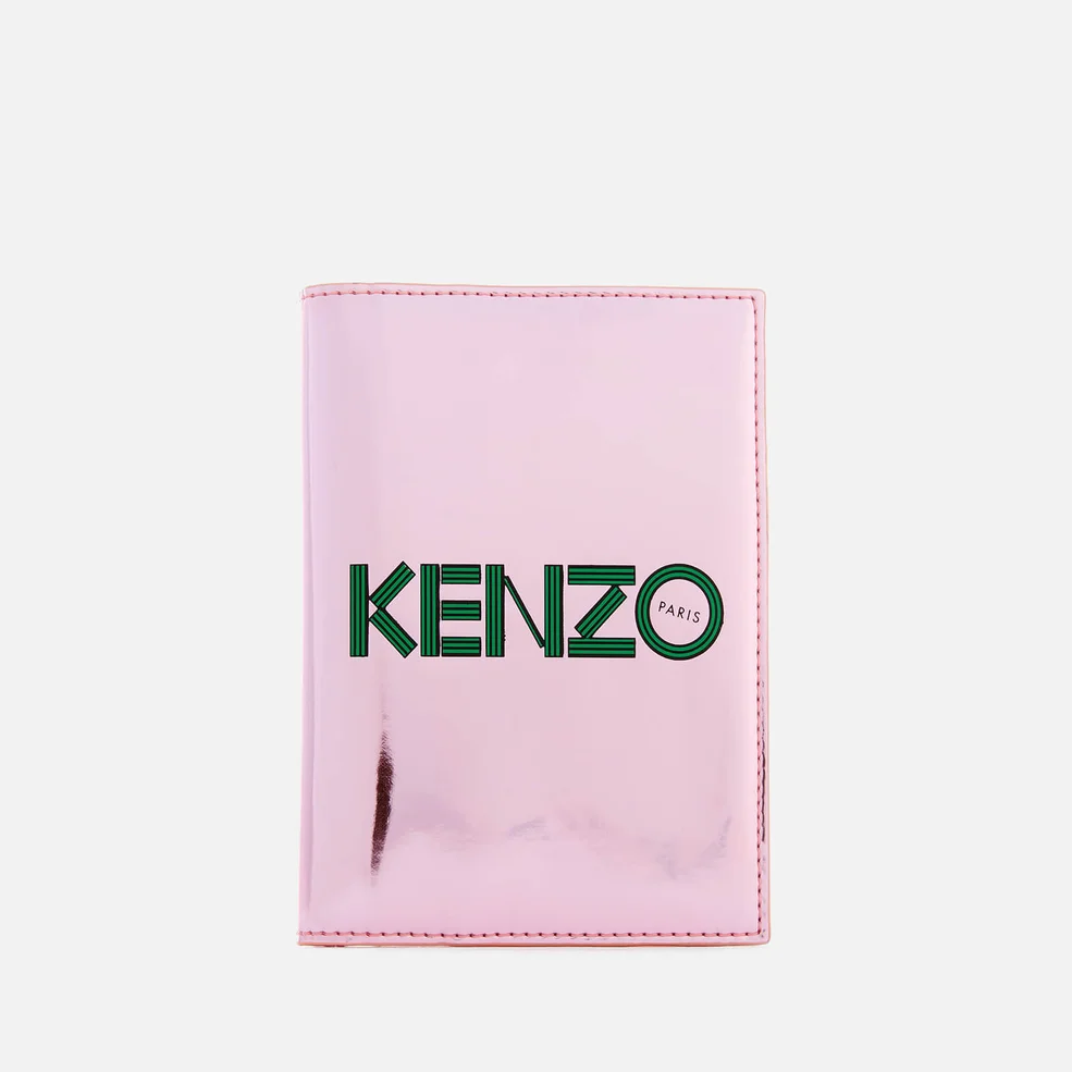 KENZO Women's Logo Passport Holder - Faded Pink Image 1