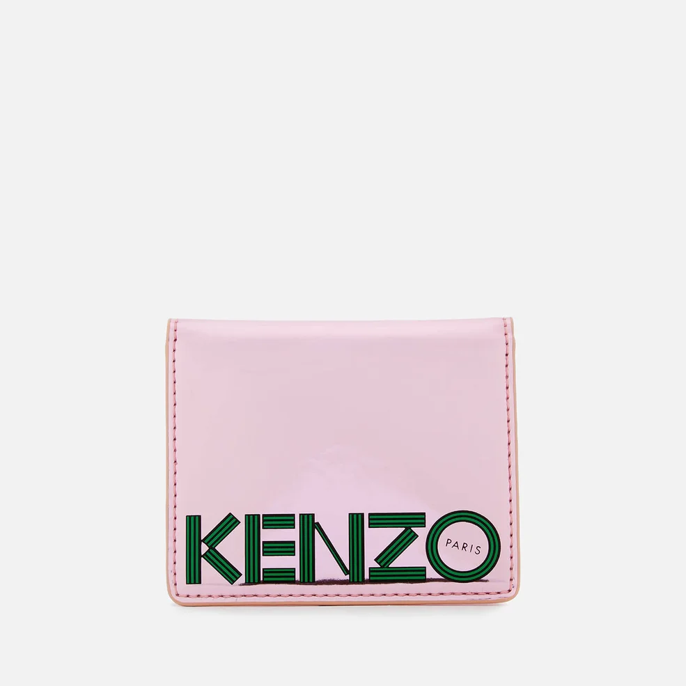KENZO Women's Logo Card Holder - Faded Pink Image 1