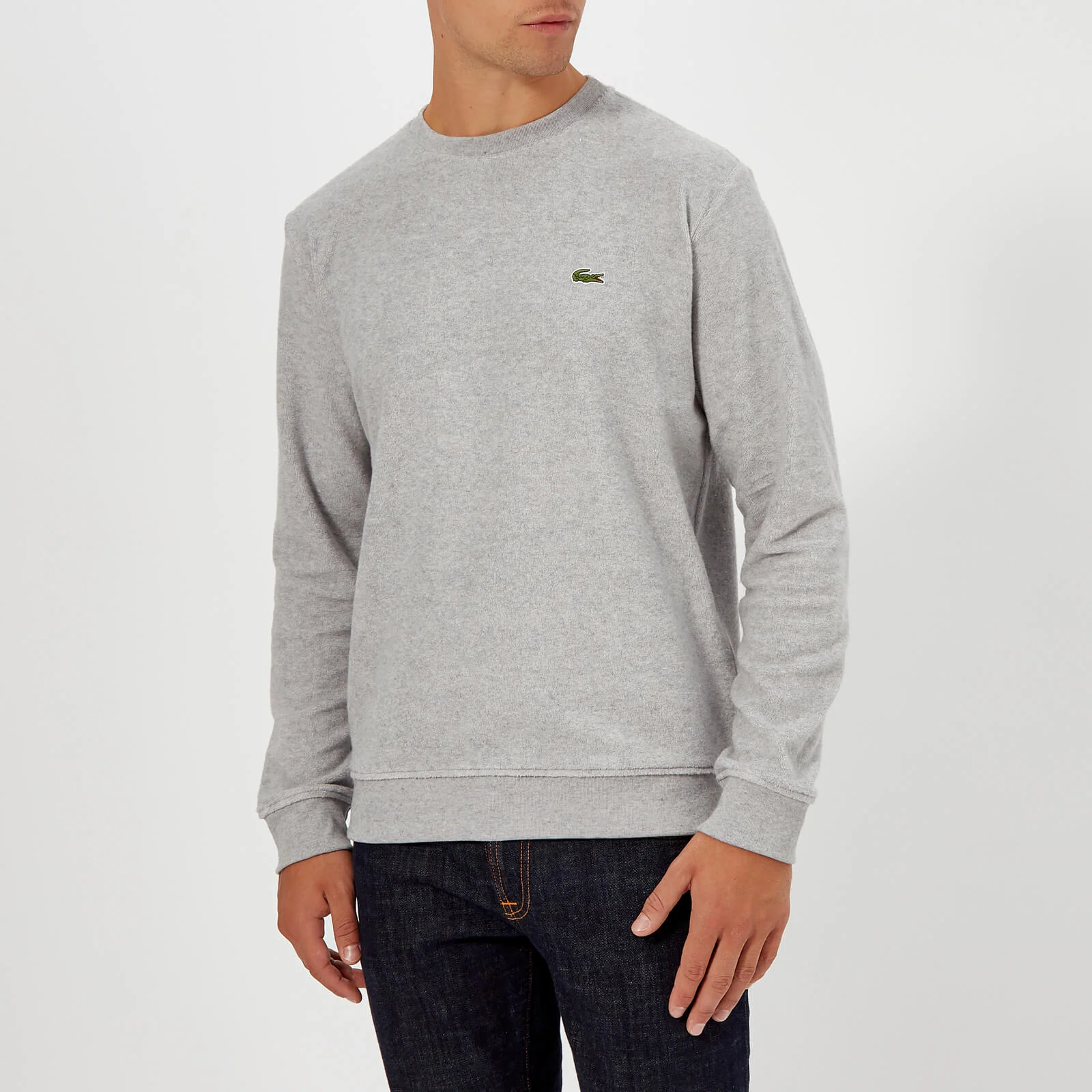 Lacoste Men's Terry Towelling Sweatshirt - Pluvier Chine Image 1