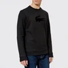 Lacoste Men's Velvet Logo Sweatshirt - Black - Image 1