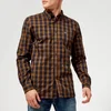Lacoste Men's Tartan Button Down Shirt - Renaissance Brown/Meridian Blue - Image 1