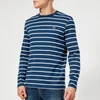 Lacoste Men's Long Sleeve Breton Stripe T-Shirt - Matelot Chine/Flour - Image 1