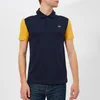 Lacoste Men's Colour Block Polo Shirt - Navy/White/Yellow - Image 1