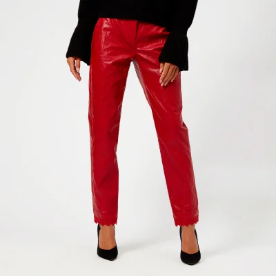 Philosophy di Lorenzo Serafini Women's Eco Leather Trousers - Red