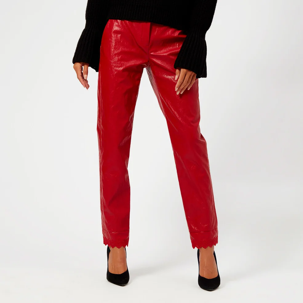 Philosophy di Lorenzo Serafini Women's Eco Leather Trousers - Red Image 1
