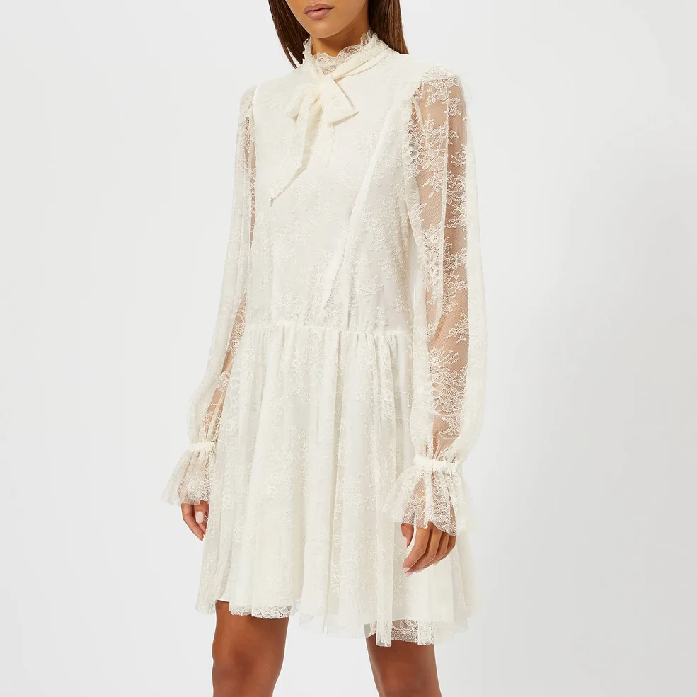 Philosophy di Lorenzo Serafini Women's Lace Short Dress - White Image 1